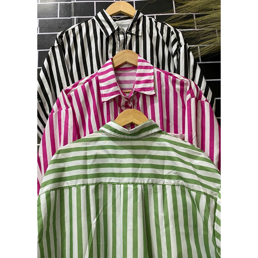 Venya Oversize Stripe | Atasan Wanita Terbaru