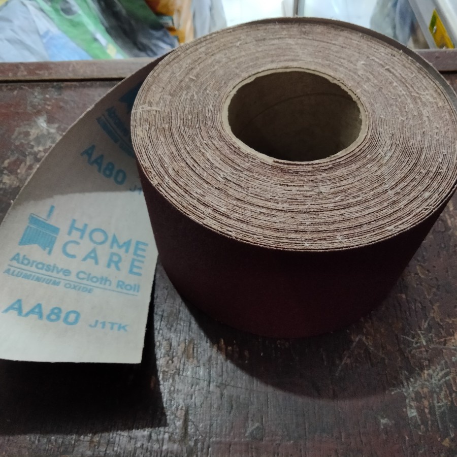 kertas gosok kasar 80 / amplas meteran merek home care