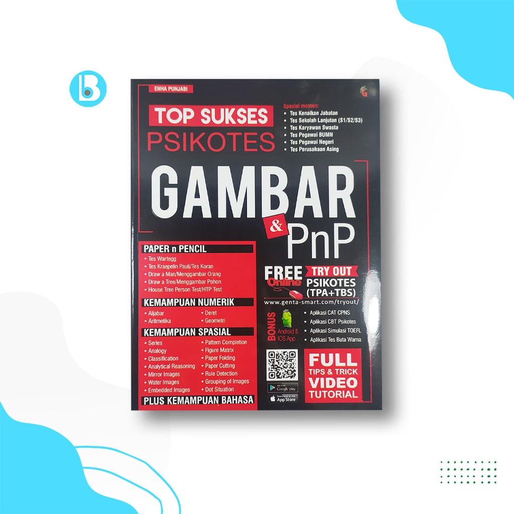 BUKU PSIKOTES - BUKU SOAL PSIKOTES - BUKU TES PSIKOTES TOP SUKSES PSIKOTES GAMBAR & PNP