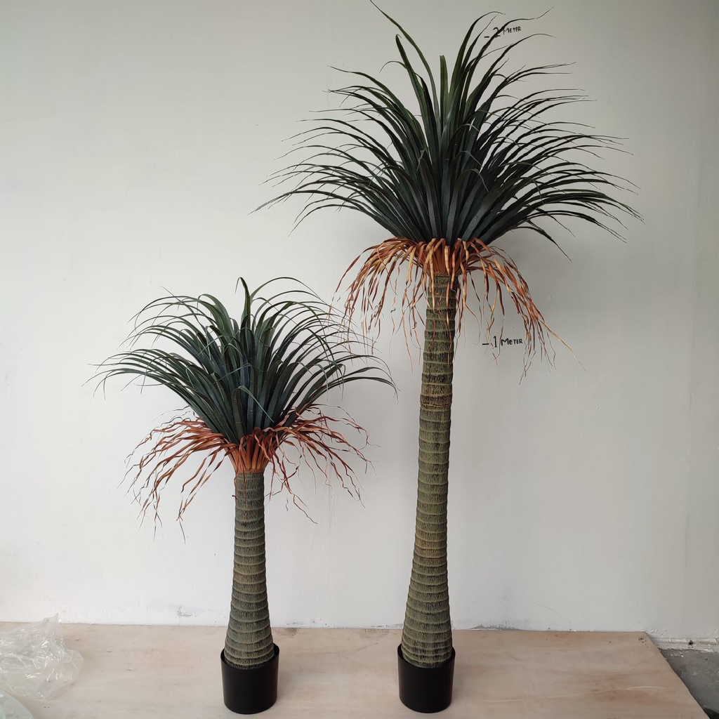 AND / COD / Pohon Palem Hias Palsu Tanaman Nolina Ponytail Palm Plastik Artificial Dekorasi Rumah PBP128