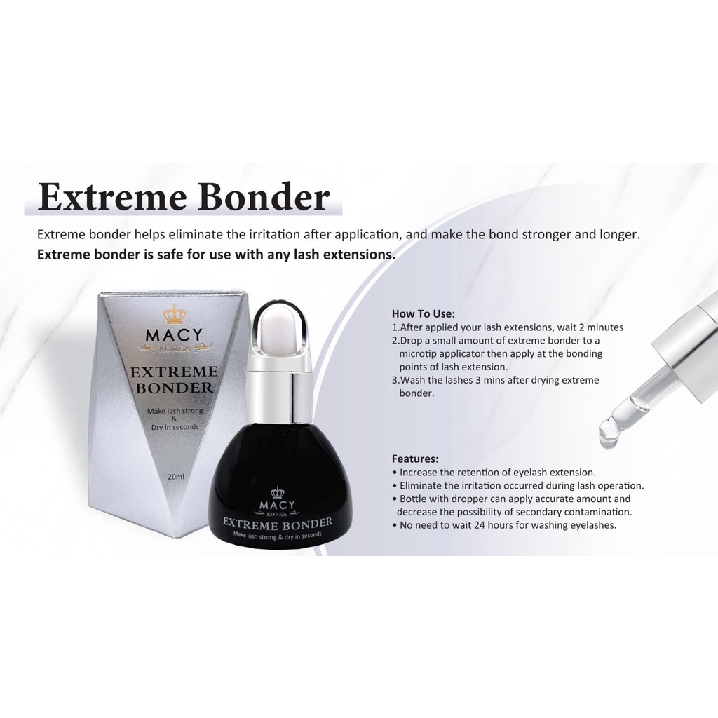 MACY EXTREME BONDER EYELASH EXTENSION PENGUAT LEM BULUMATA EYELASH EXTENSION