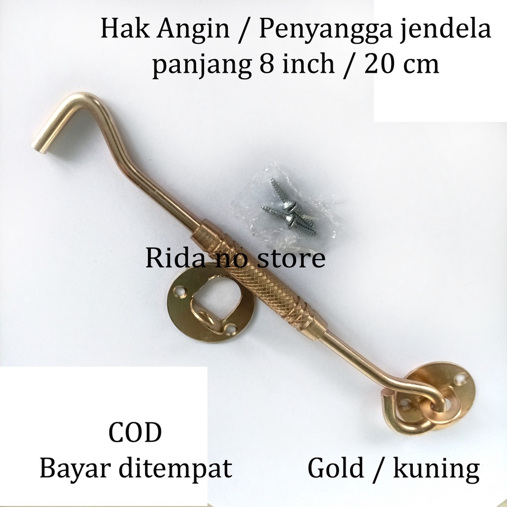 Hak Angin Jendela Rumah 20 cm Cantolan Penahan Jendela Minimalis Ukuran 8 inch