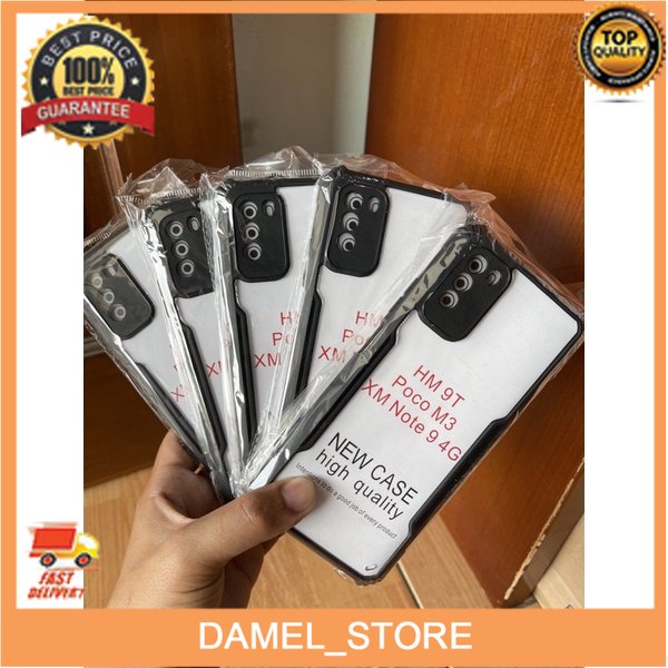 HardCase New Case FUSION BLACK Xiaomi Redmi 9T Pelindung Kamera