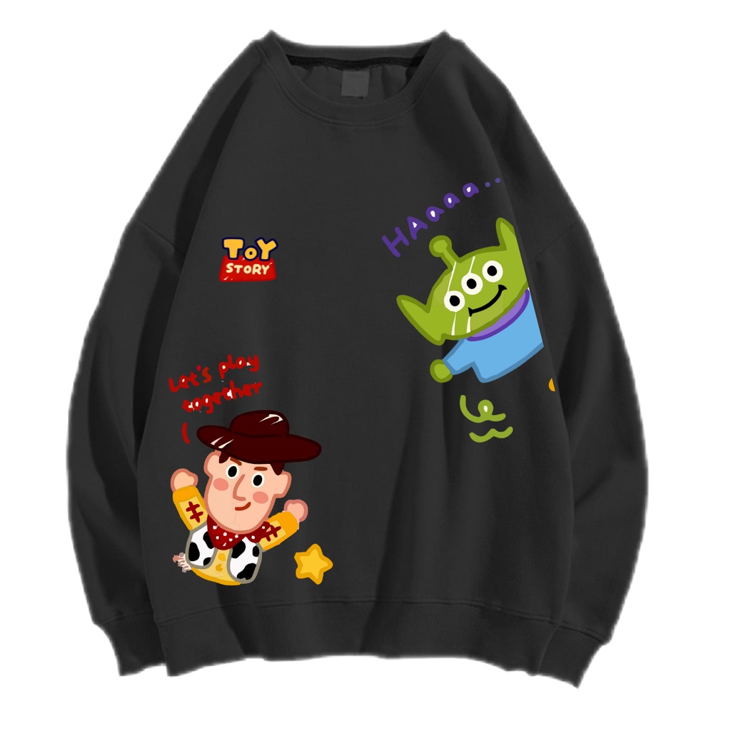 LETS PLAY TOGETHER SWEATER SWITER CREWNECK PRIA WANITA OVERSIZE Size M-XXL ANAIRA