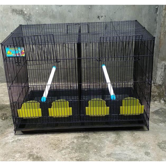 Kandang lipat kucing kelinci musang burung Lovebird ayam sekat 60x40