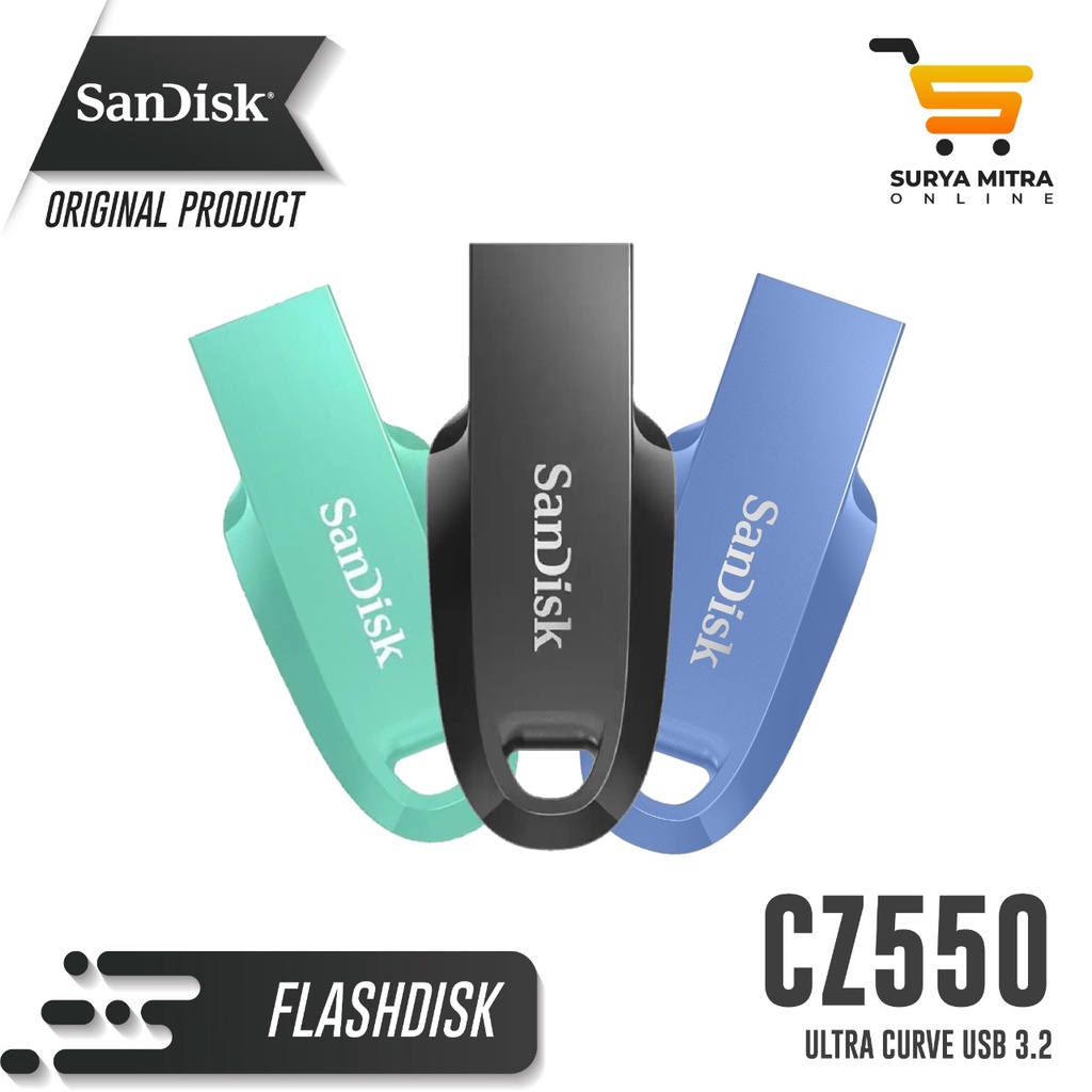 Flashdisk SanDisk Ultra Curve CZ550 64GB USB 3.2 100MBs