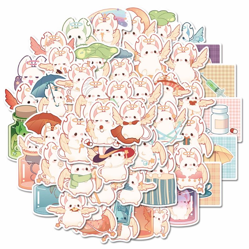 

[ , ] 3pcs Stiker Lucu Motif Cartoon Mouse/ Tikus Terbang untuk Laptop, Phone dll