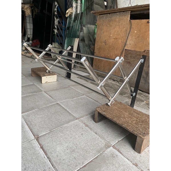 COD JEMURAN GANTUNG-JEMURAN LIPAT- JEMURAN DINDING STAINLESS- 1 METER