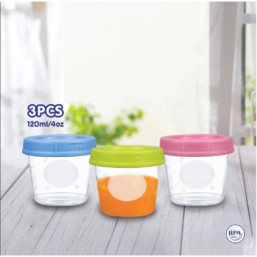 Milk Container Asi Container Tempat Makan Asi Mpasi Bayi Konektor Corong Pompa Asi Baby Safe Babysafe FC005 FC04A FC04B 120 240 ml