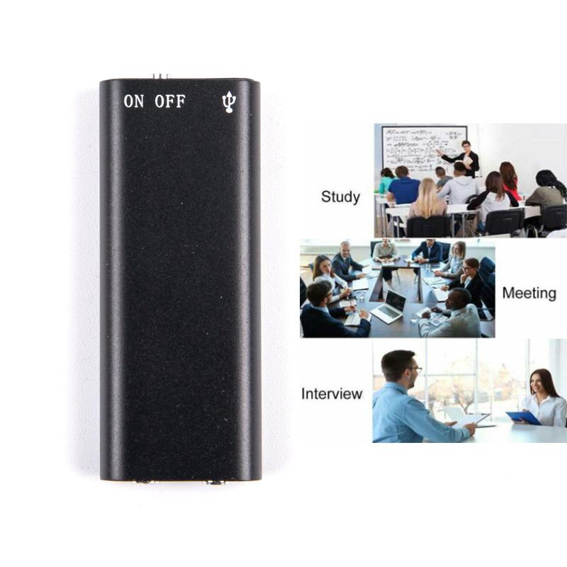 Savetek Perekam Suara Hyperbolic Mini Digital Voice Recorder 8GB - GX-R01 - Black