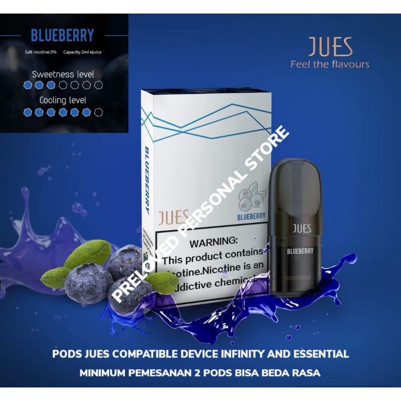 Jues Infinity Essential 1 Pack 1 Pods Pro Blueberry