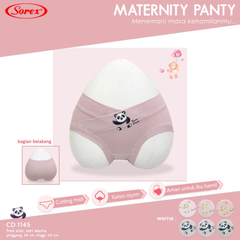 Sorex art. 1145 celana dalam wanita hamil (midi maternity panty freesize)