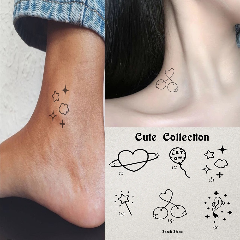 Cute Tato Temporer Waterproof Aesthetic | Tattoo Temporary Lucu PART 1