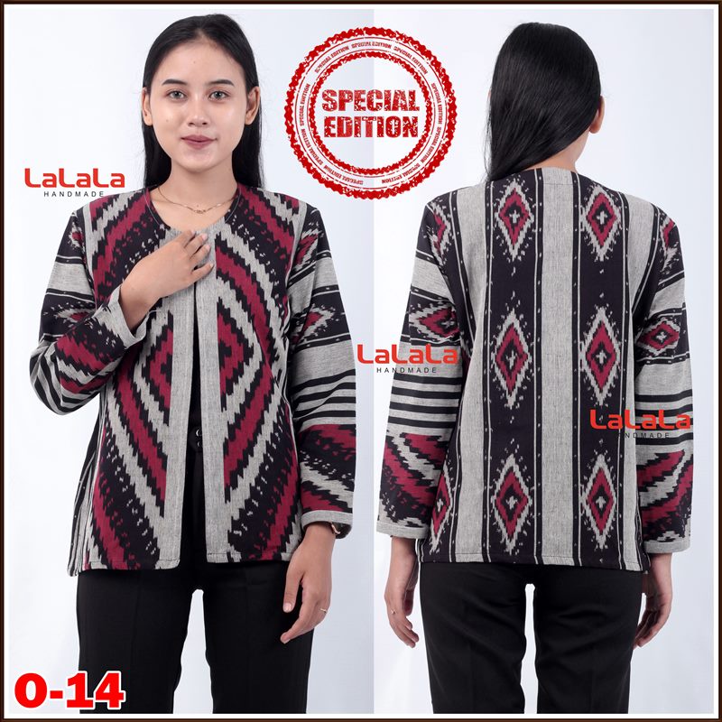 High Quality Baju Blazer Atasan Outer Tenun Etnik Bahan Nyaman dipakai