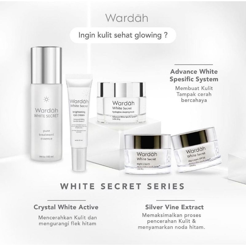 WARDAH Paket Skincare Crystal Secret||Untuk Menghilangkan Flek&amp;Mencerahkan