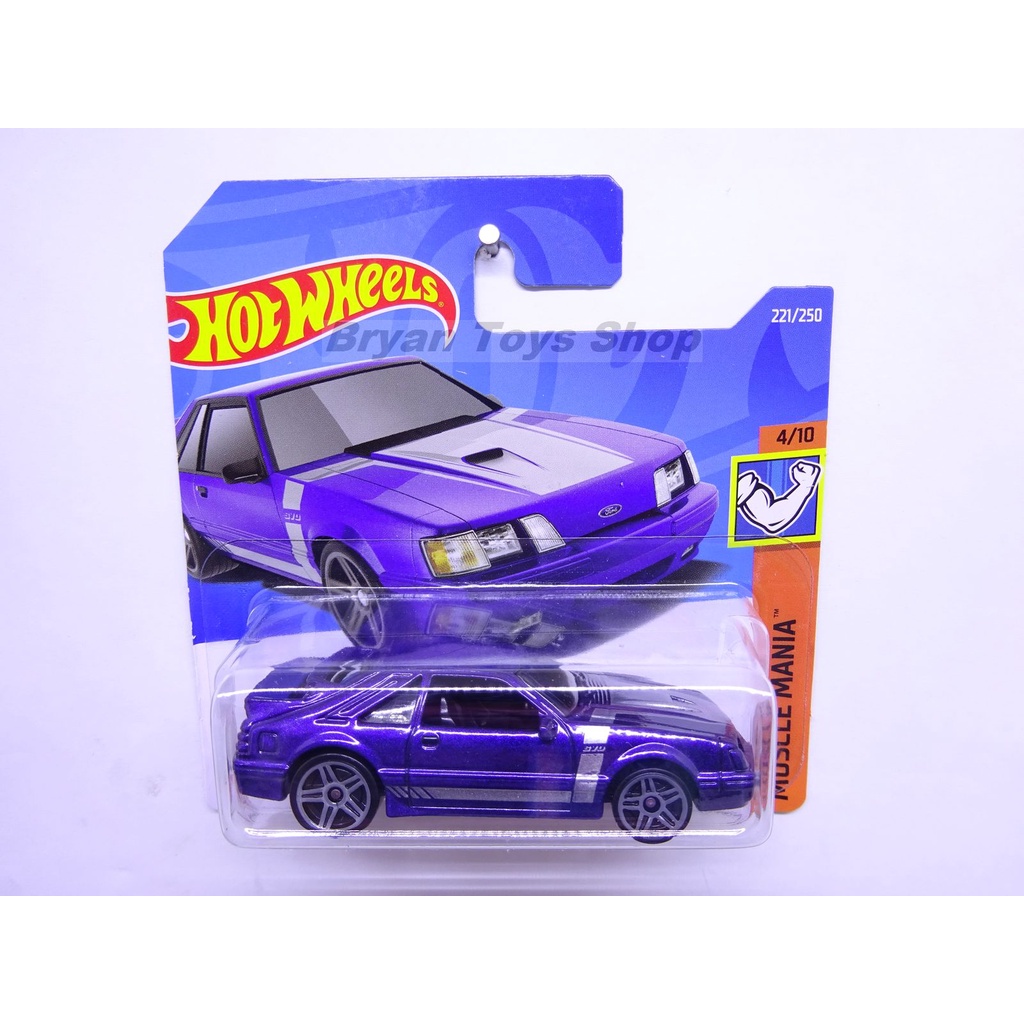 Hot Wheels SC 84 Mustang SVO Ungu Short Card