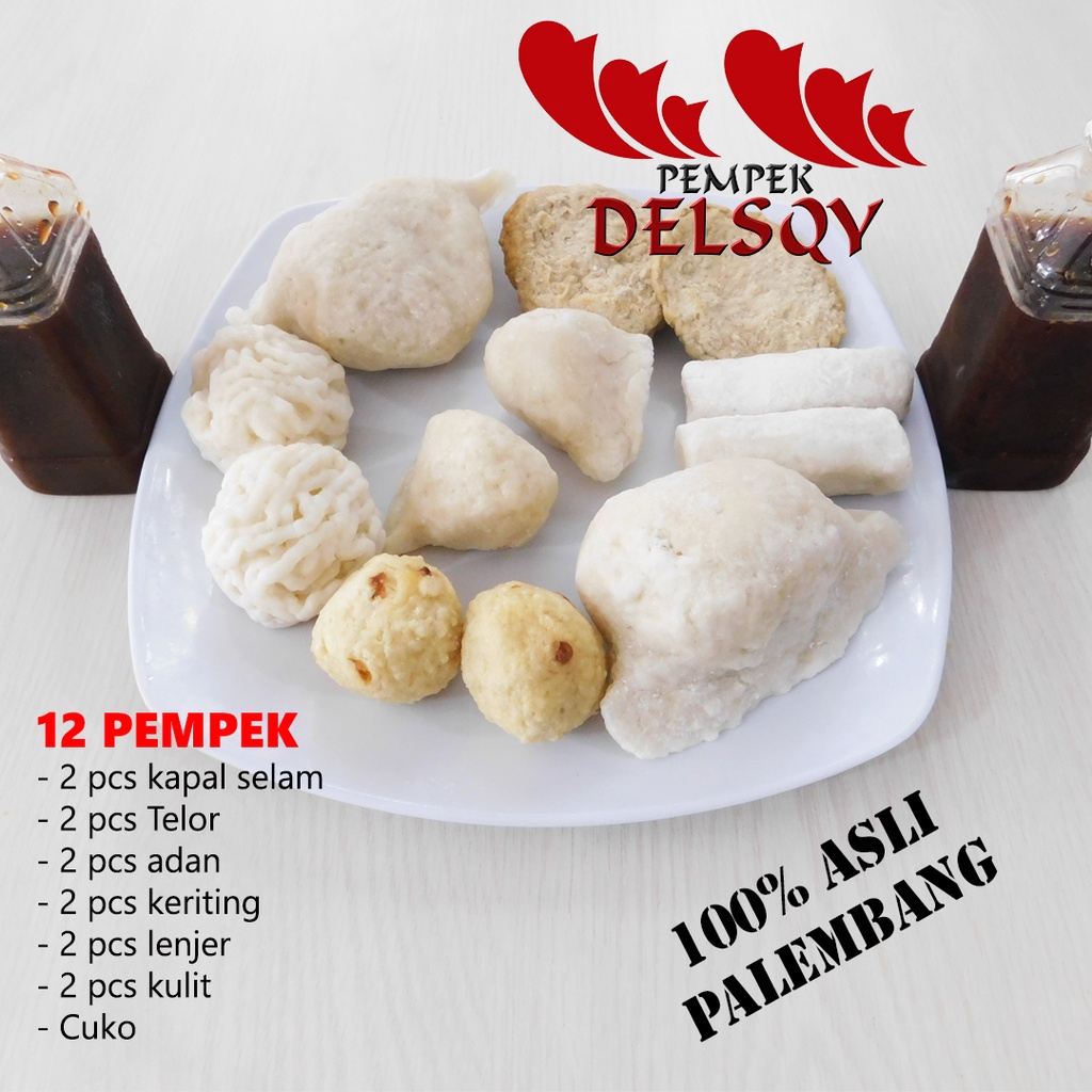 

12 pcs Pempek Delsqy, 100 % Asli Palembang, Pempeknya Artis