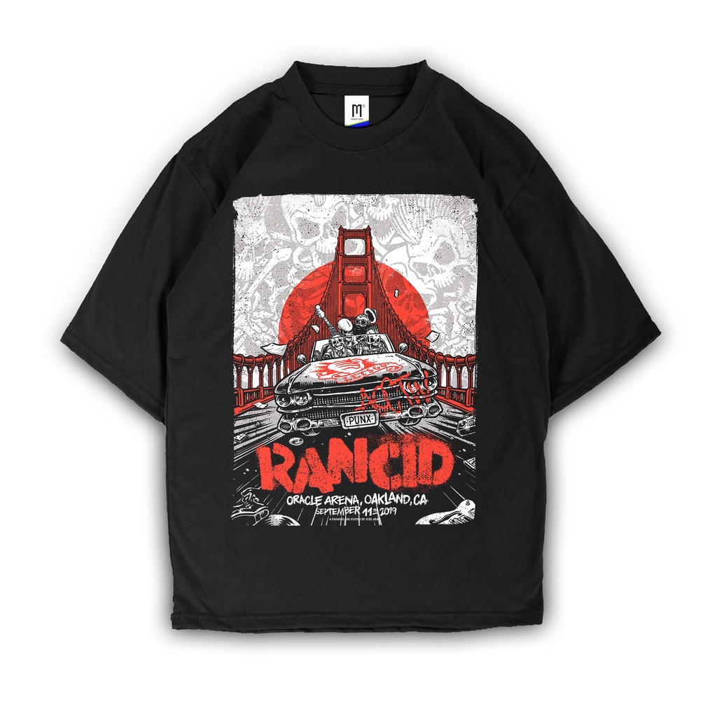 kaos / Premium Tshirt RANCID - OAKLAND TOUR / kaos pria / kaos METAL KAOS BAND PUNK