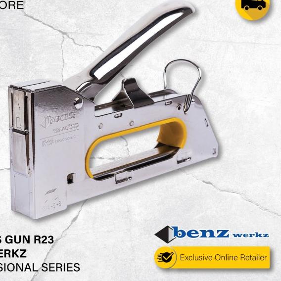 

Staples Tembak R23 BENZ / Stapler Tacker Gun by BENZ WERKZ