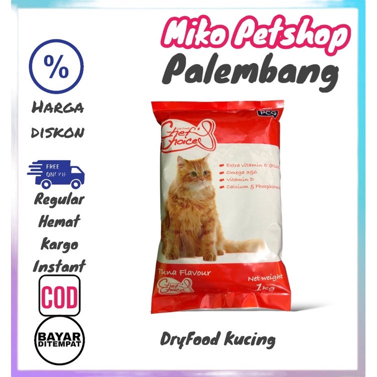 Makanan Kucing Chef Choices Tuna New Kemasan 1kg