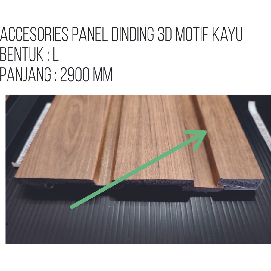 Accesories Pelengkap Panel Dinding Motif Kayu 3D/Accesories Wall Panel