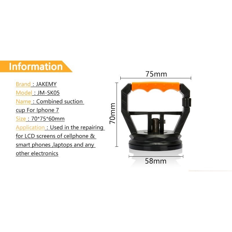 Jakemy JM-SK05 Powerful Suction Bracket Pembuka Lcd