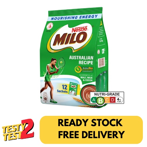 

Milo Activ-Go Australian Recipe Sachet with Milk 12 per pack