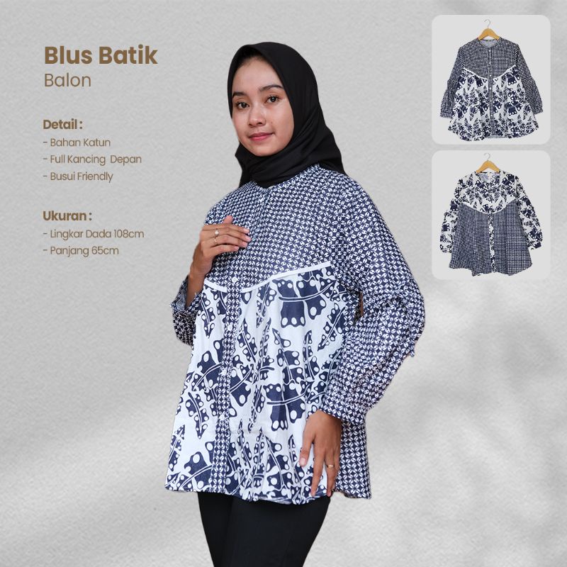 Blus Panjang Jumbo - Naira Batik