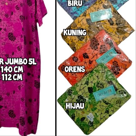 Daster Batik Kencana Ungu Super Jumbo 5L Prabu hitam