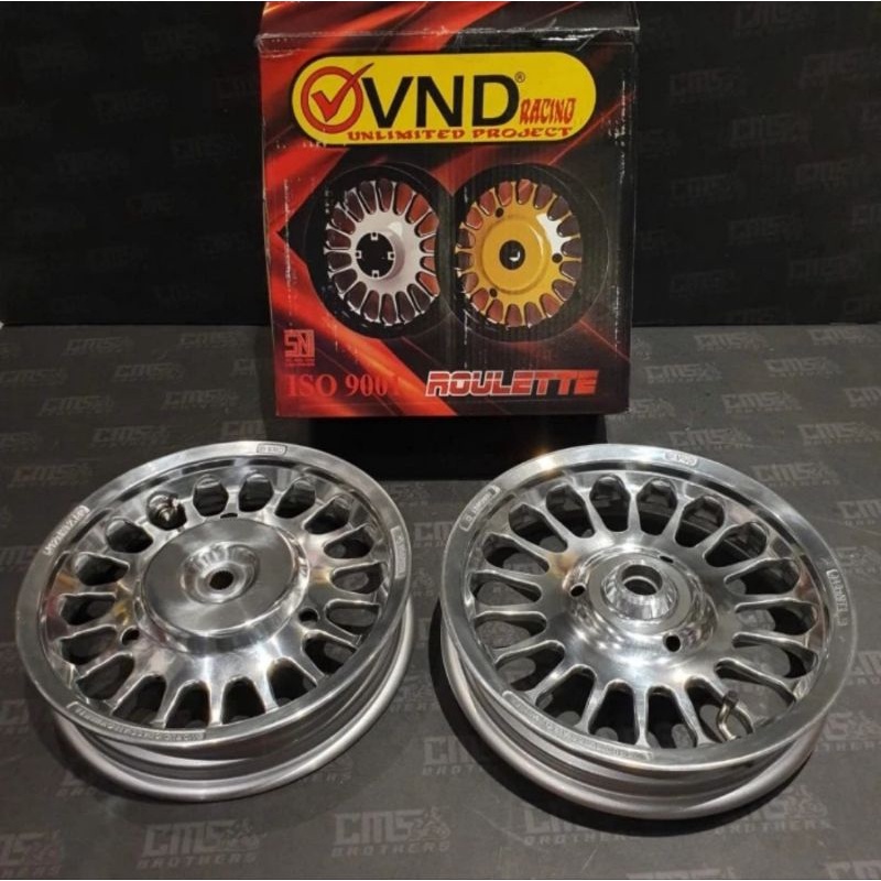 Pelak pelek velek veleg velg vnd 12 215 250 scoppy scoopy chrome krum chrom original