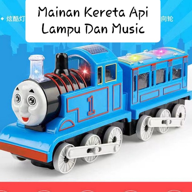 [FUNNY]Mainan Anak Kereta Api Bisa Berjalan Dan Music / Happy Train Adventure / Kereta Api Mainan