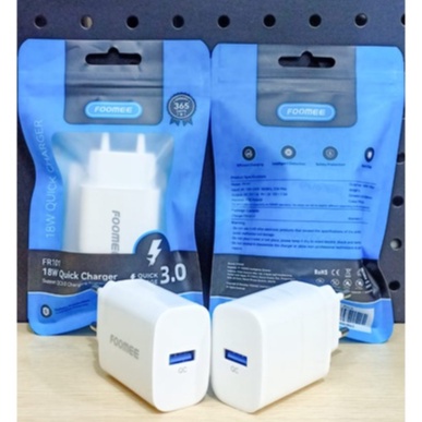 Foomee FR101 Quick Charge 3.0 Adaptor Charger Fast Charging 3A