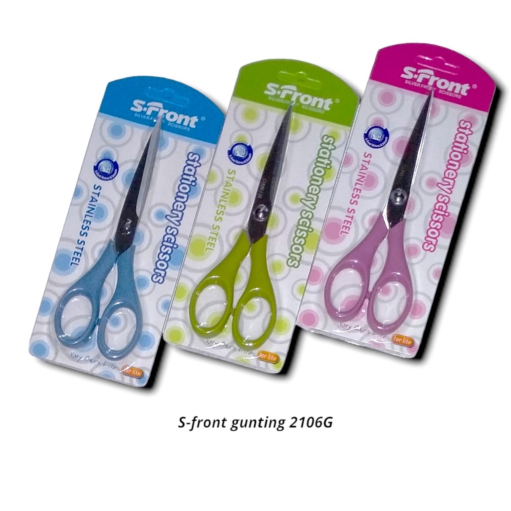

GUNTING KERTAS STAINLESS S FRONT 2106 SCISSORS WARNA BAGUS