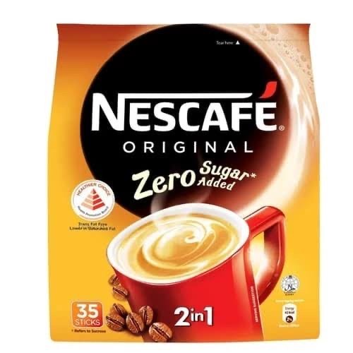

NESCAFE ORIGINAL 2 IN 1 ZERO SUGAR ADDED / NESCAFE TANPA GULA
