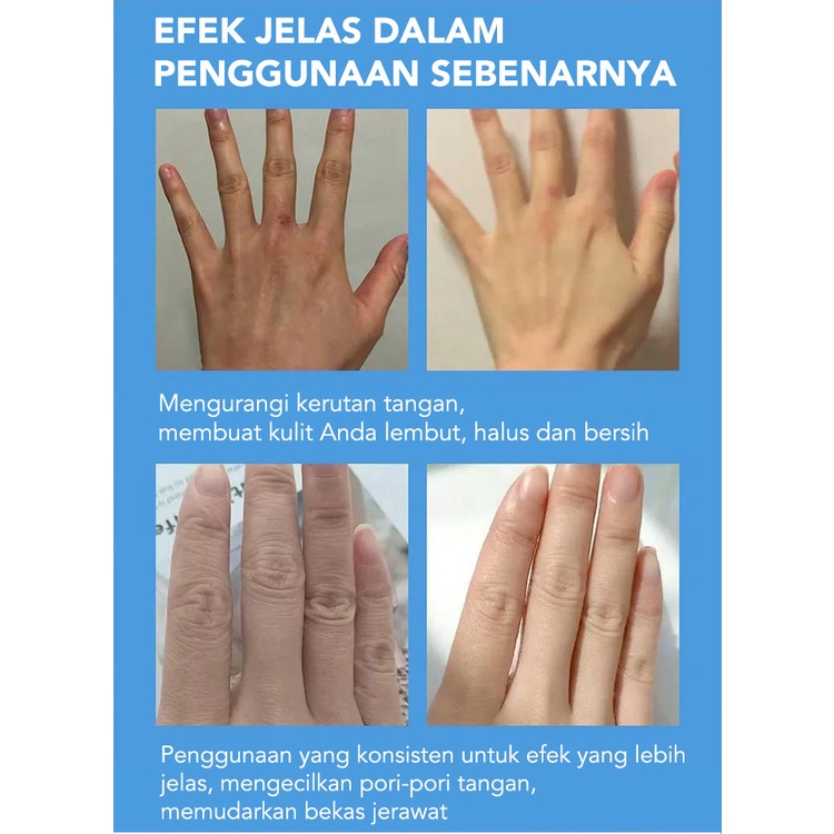 [beli 1 dapat 1]Hyaluronic Acid Hand Serum 40ml Hand Cream Hand Lotion Bergizi dan Melembabkan 2pcs