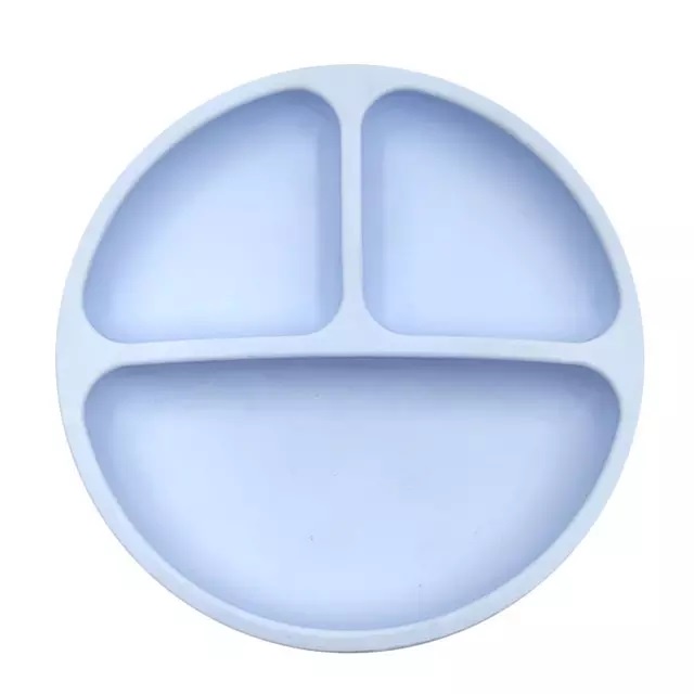 GOOGOO Silicone Plate Food Baby Safe No Suction / Alat Makan Bayi