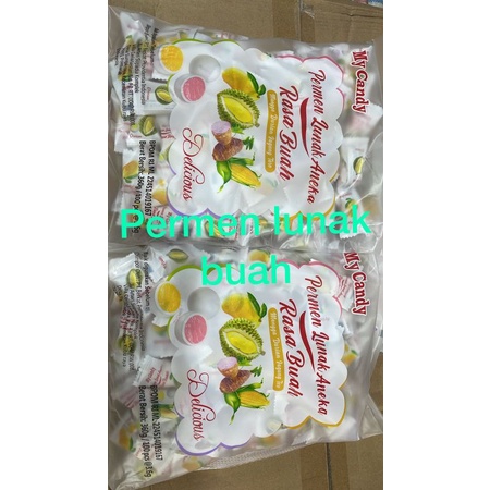 

Permen Lunak Buah 100pcs 360gr
