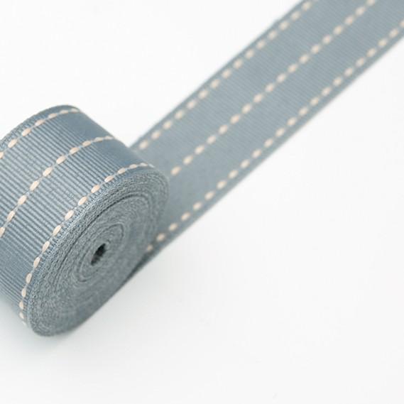 

Pita Grossgrain Lines Bunga Kado / Ribbon Grosgrain 2.6cm x 20Yard - White