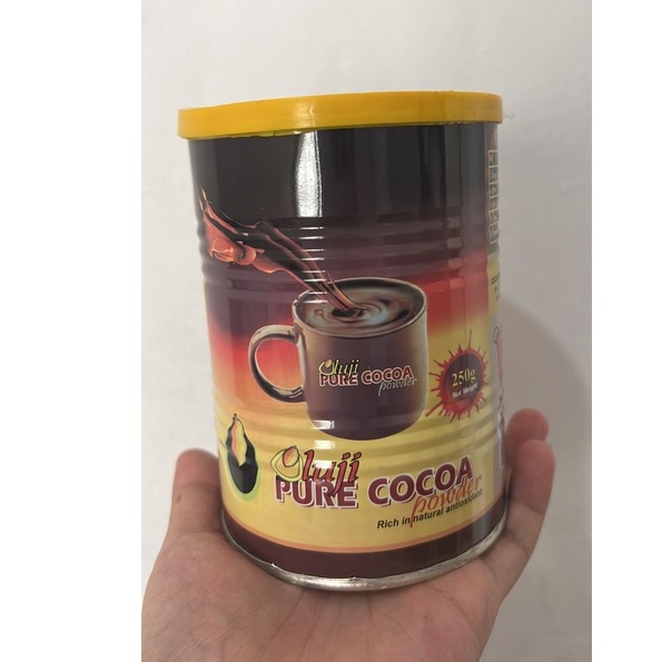 Oluji Pure Cocoa Powder is 100% natural Cacao