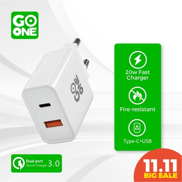 GOONE Kepala Charger Fast Charging Single Port USB Quick 3.0 Charger