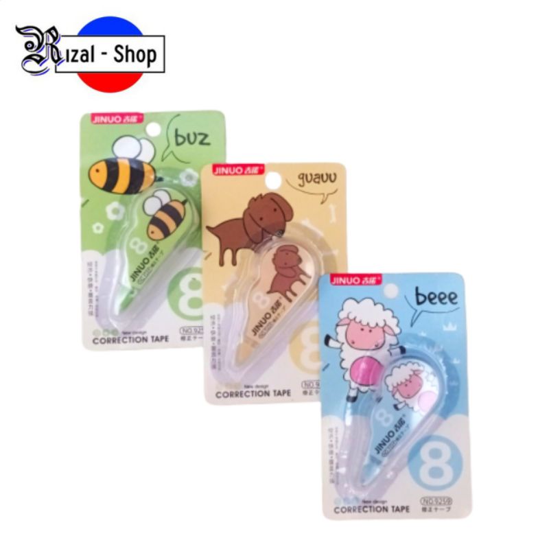 

Stipo Kertas Correction Tape Fancy Binatang Jinuo