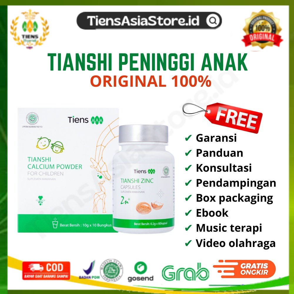 TIENS TIANSHI PENINGGI BADAN ANAK FOR CHILDREN BUAT KIDS UMUR USIA 2 3 4 5 6 7 8 9 10 11 12 TAHUN OR