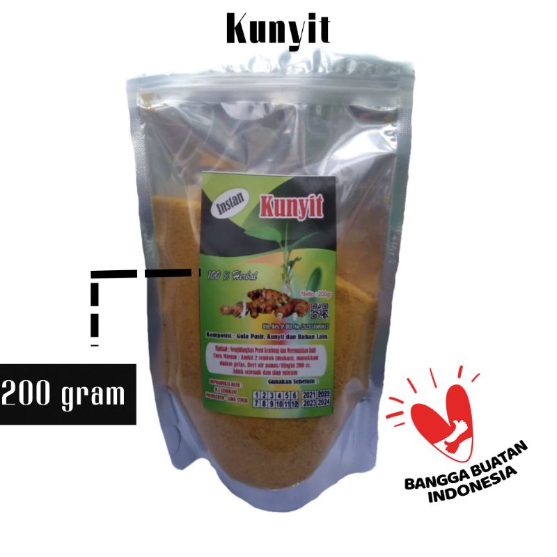 

kunyit instan cendhani minuman herbal sehat jamu tradisional kunyit bubuk murni