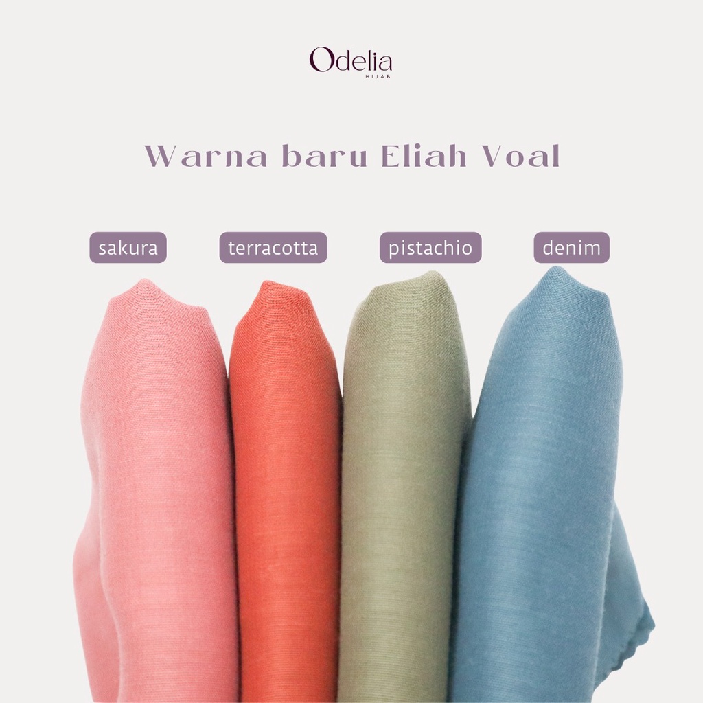 ELIAH VOAL ULTRAFINE ( JILBAB SEGIEMPAT ) - ODELIA HIJAB