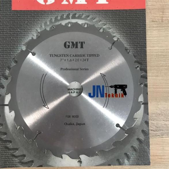 MATA GERGAJI POTONG KAYU GMT 7" × 24 T / MATA CIRCULAR SAW GMT 7 INCH