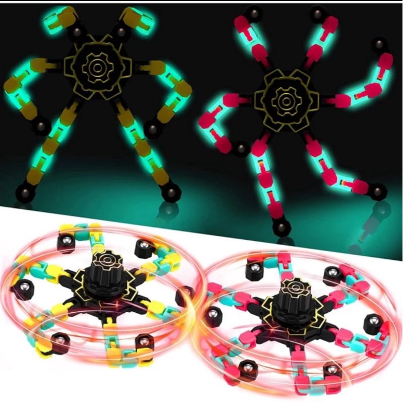 Fidget Hand Spinner Robot glow i the dark