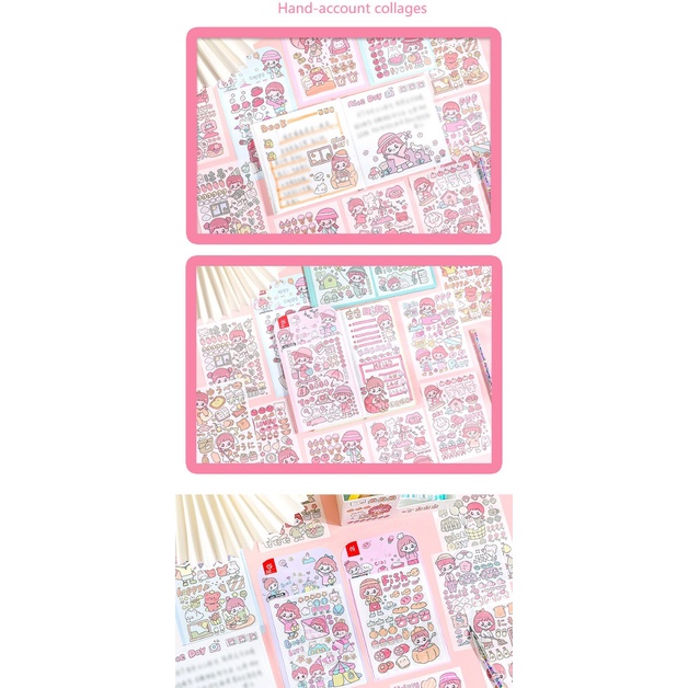1 set isi 4 Lembar Sticker Deco Aesthetic Lucu Momo Stiker Anti Air Tumblr DIY Hp Dekorasi Buku Diary Memo Journal Catatan Harian Anak Sekolah Alat Tulis Bahan Stiker Transparant Bisa Untuk Kado Ulang Tahun Bahan Kertas @gudang_wallpaper