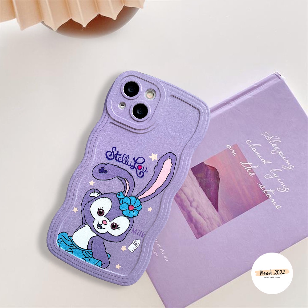 Wave Edge Casing Realme 10 C35 C33 C30 C21 C20 C20A C11 C12 C15 C17 C21Y C25Y C25 C25s C3 9 8 Pro 7 7i 5 5i 6i 5s Narzo 20 30A 50 Rabbit Ungu Soft TPU Case Tahan Debu Belakang Sarung