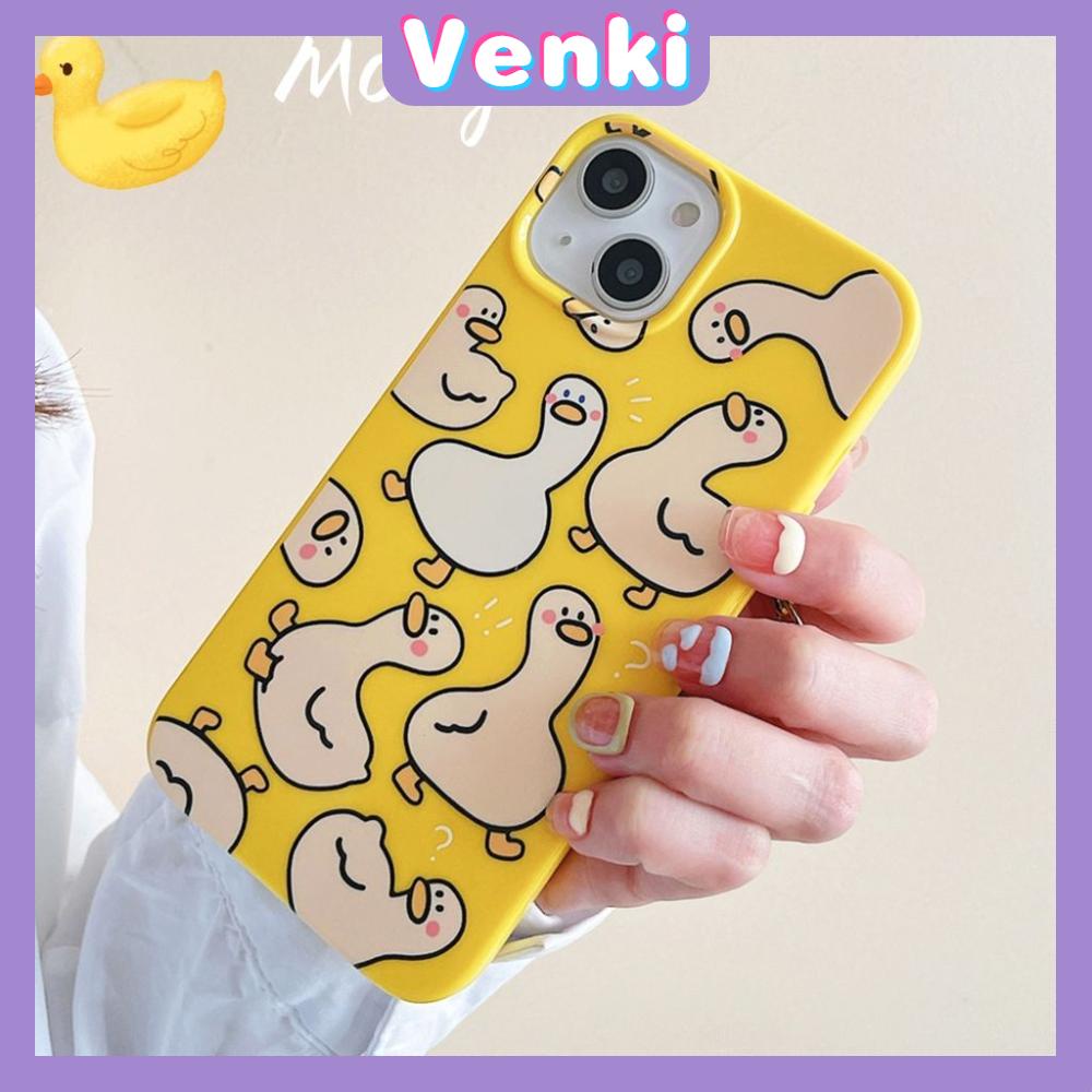 Case iPhone 14 Pro Max TPU Soft Case Cartoon Cute Duck Glossy Yellow Candy Case Camera Protection Shockproof For iPhone 14 13 12 11 Plus Pro Max 7 Plus X XR