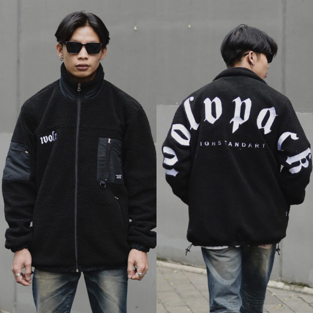 SHERPA JACKET - JAKET PRIA - JAKET SHERPA WOLV - JAKET TEBAL - JAKET MURAH - JACKET PRIA - JACKET SH